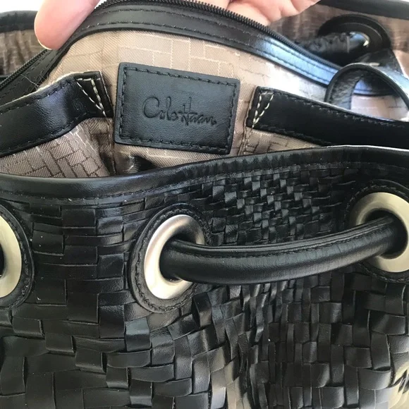 COLE HAAN Woven Leather Bag EUC! - Picture 12 of 13